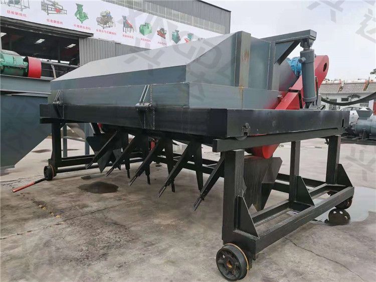加工雞糞有機肥液壓槽式翻拋機